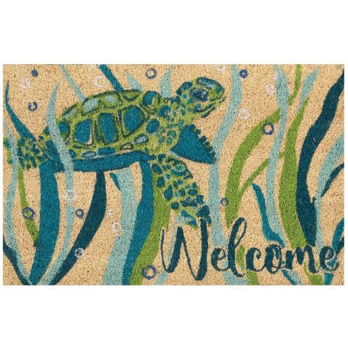 Nourison Sea Turtle Welcome Coir Doormat