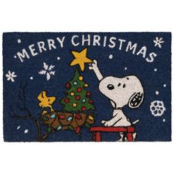 Nourison Snoopy Merry Christmas Coir Doormat