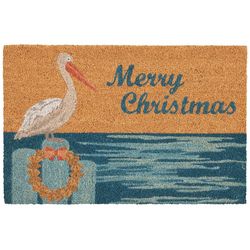 Nourison Beach Merry Christmas Coir Doormat