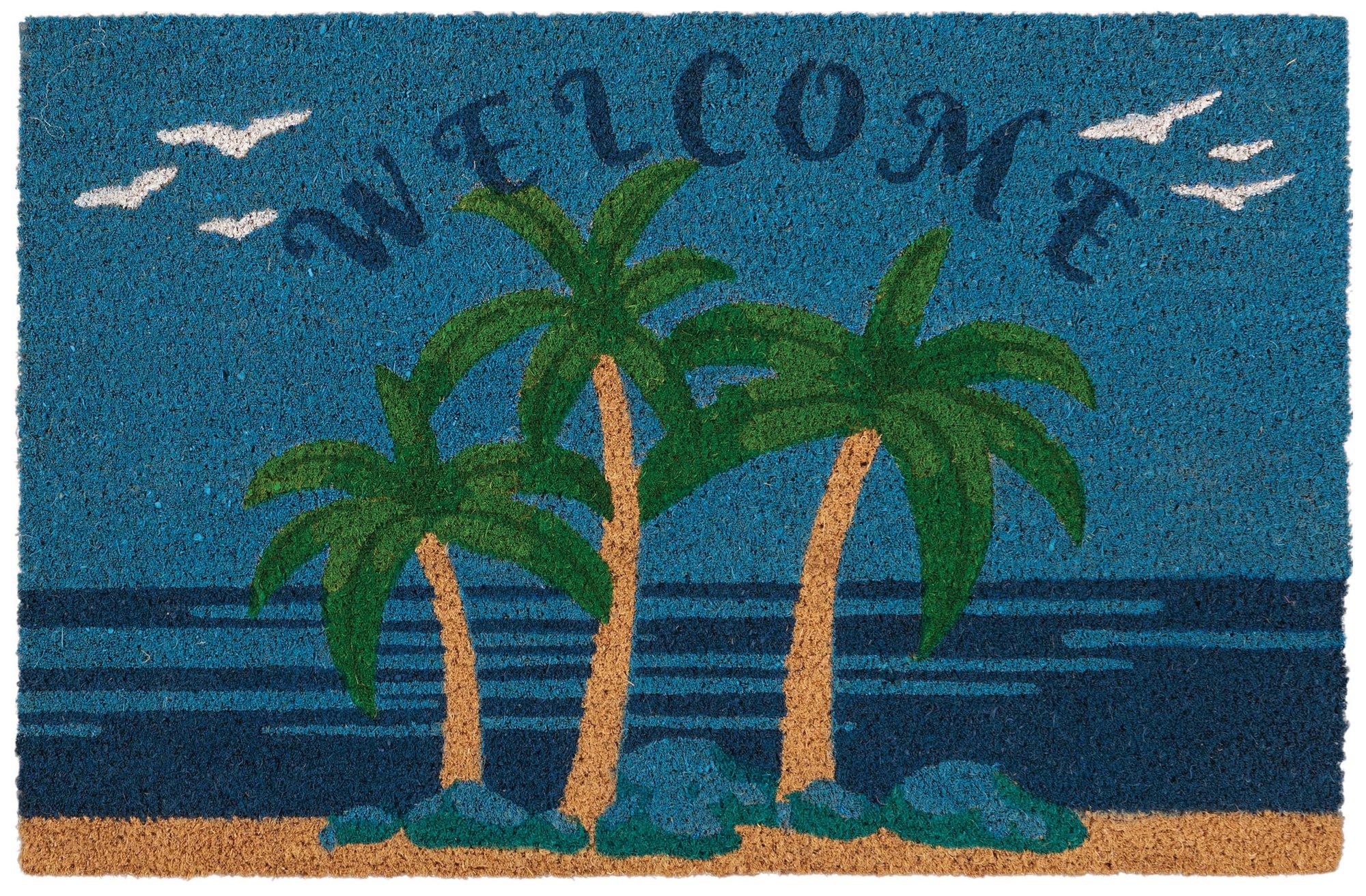 Tropix Welcome Palm Tree Coir Outdoor Mat | Bealls Florida