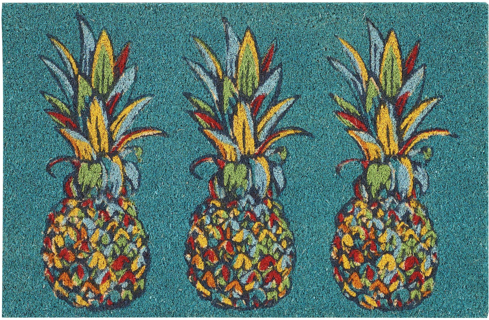 Trio Pineapple Coir Outdoor Mat