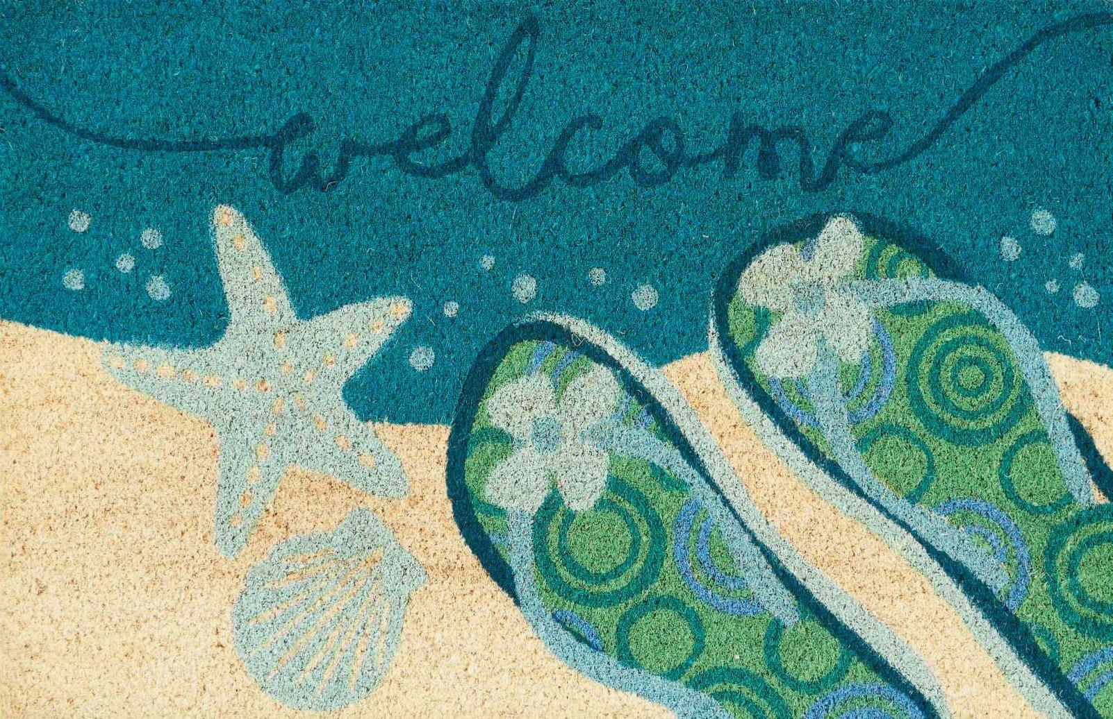 Flip Flops Coir Welcome Doormat