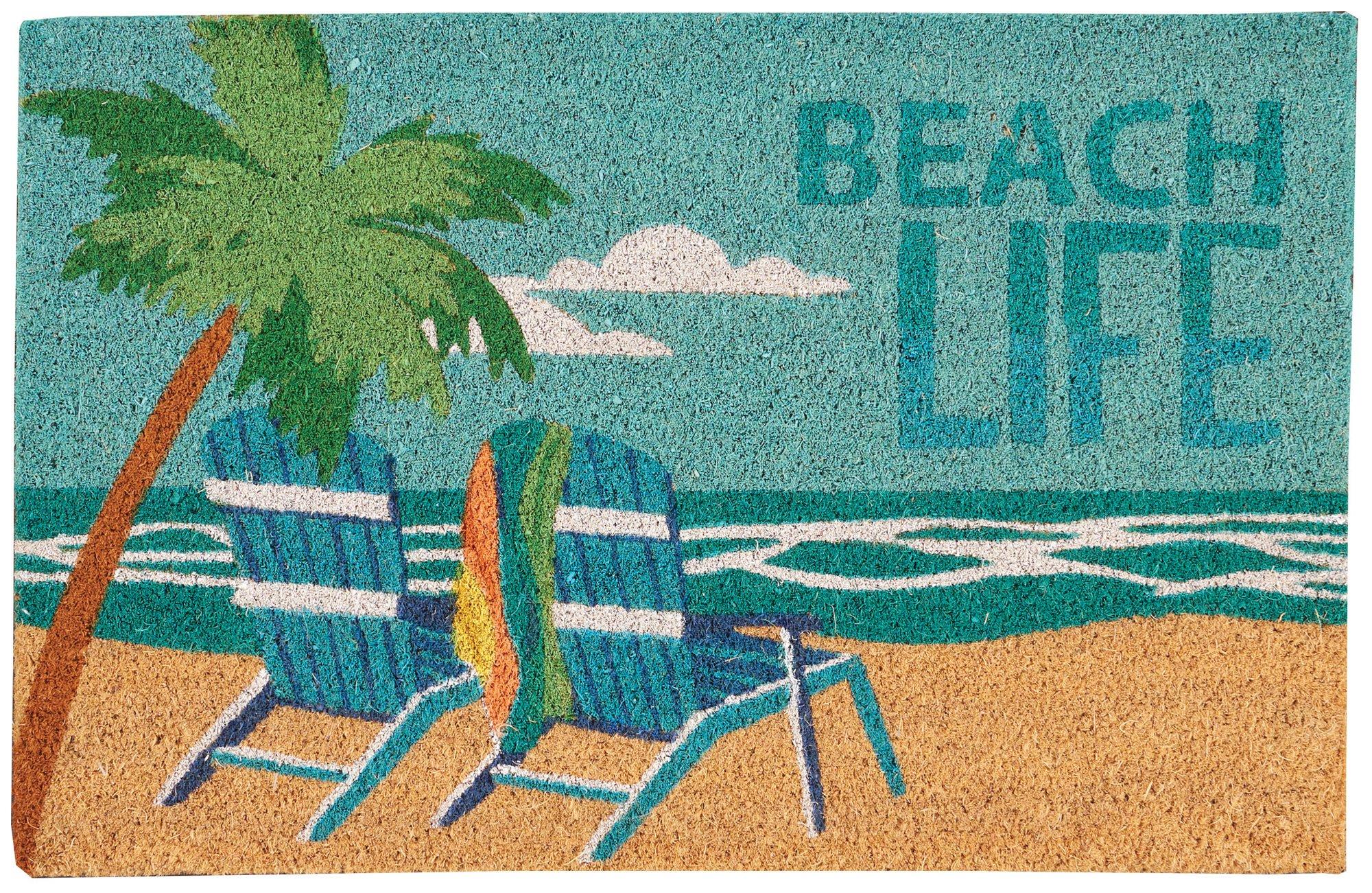 Beach Life Coir Doormat