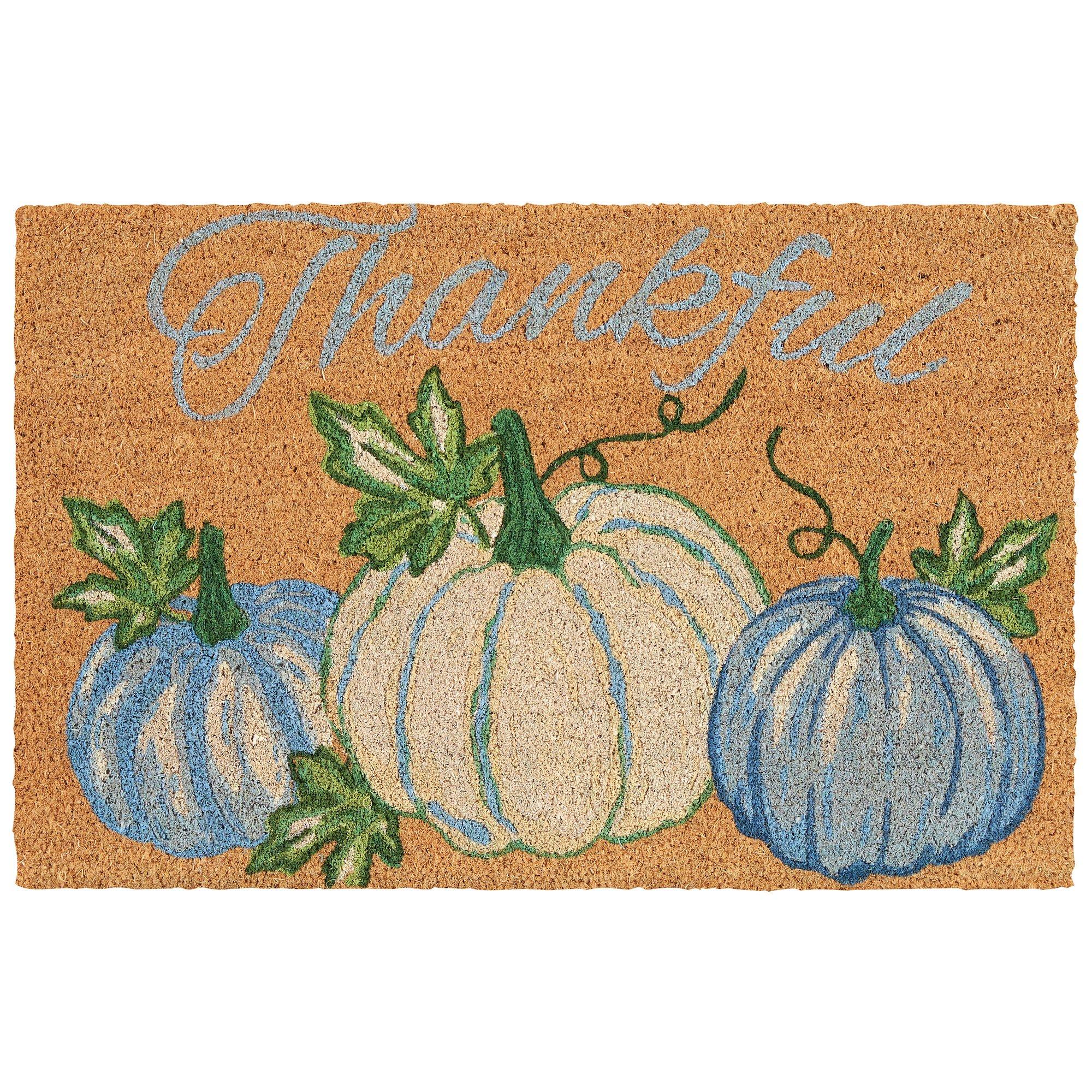 Thankful Pumpkins Coir Doormat