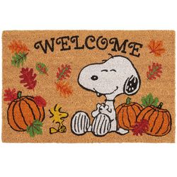 Peanuts Harvest Welcome Snoopy Coir Doormat