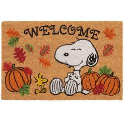 Harvest Welcome Snoopy Coir Doormat