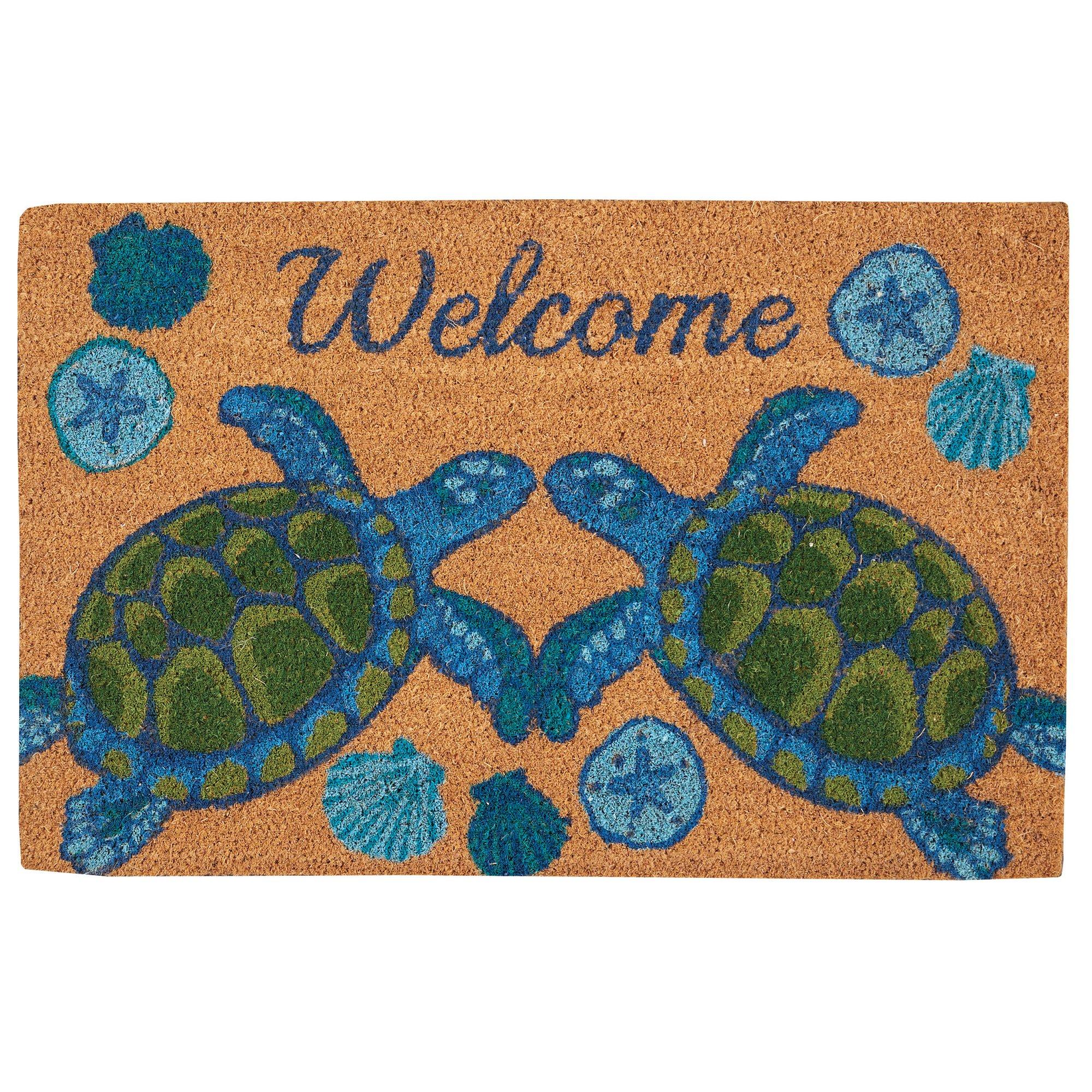 Welcome Turtles Coir Doormat