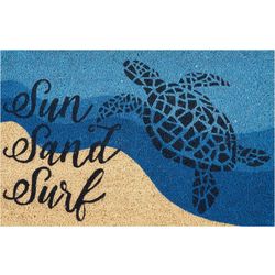 Nourison Sun Sand Surf Turtle Coir Doormat