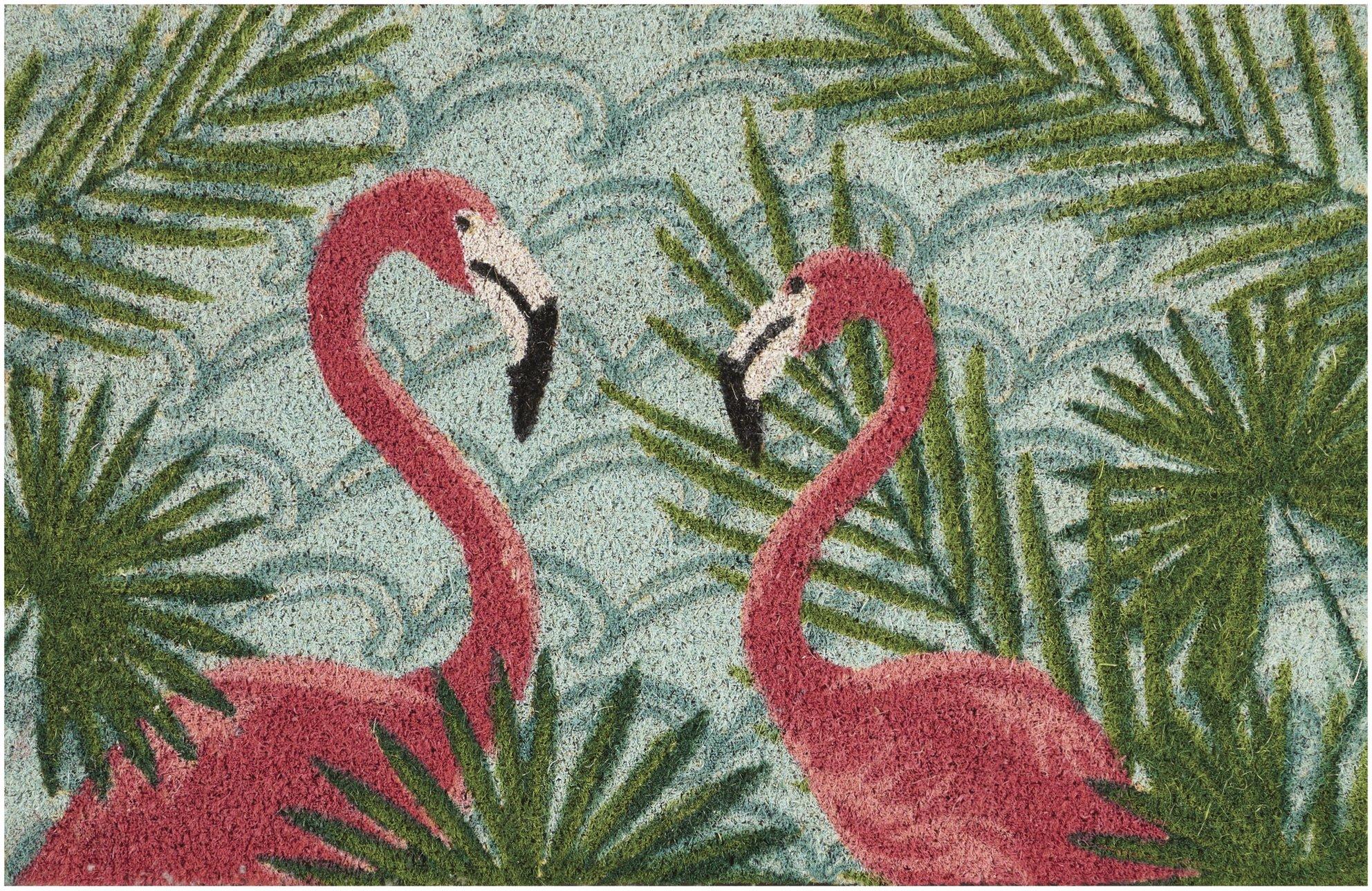 Flamingo Duo Coir Outdoor Mat