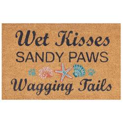 Wet Kisses And Sandy Paws Coir Doormat