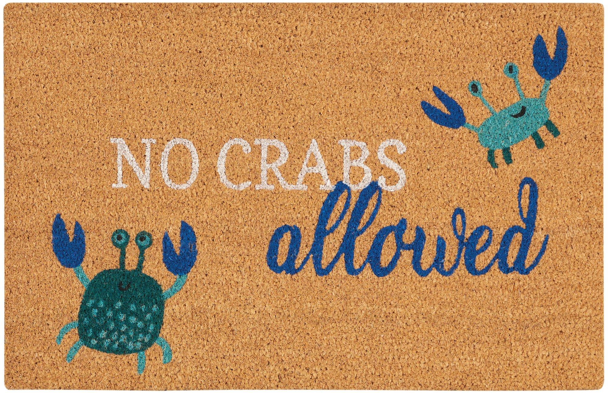 Nourison No Crabs Allowed Coir Doormat