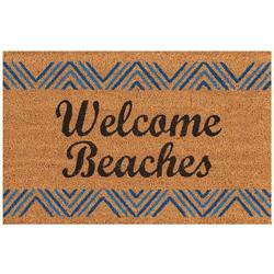 Welcome Beaches Coir Doormat