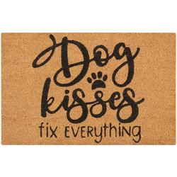 Dog Kisses Fix Everything Coir Doormat