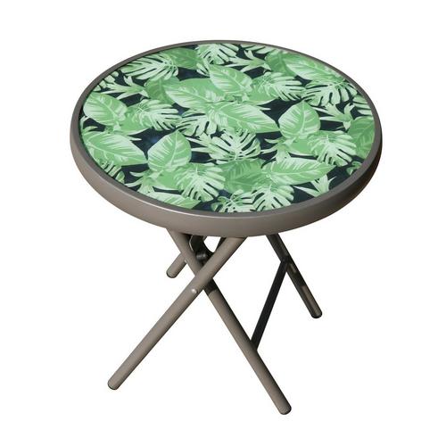 Core Essentials 19in Palm Leaf Outdoor Side Table