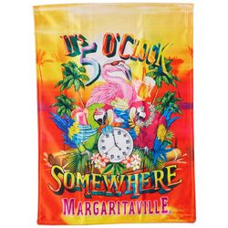 Margaritaville 13x18 It's 5 O'Clock Somewhere Garden Flag