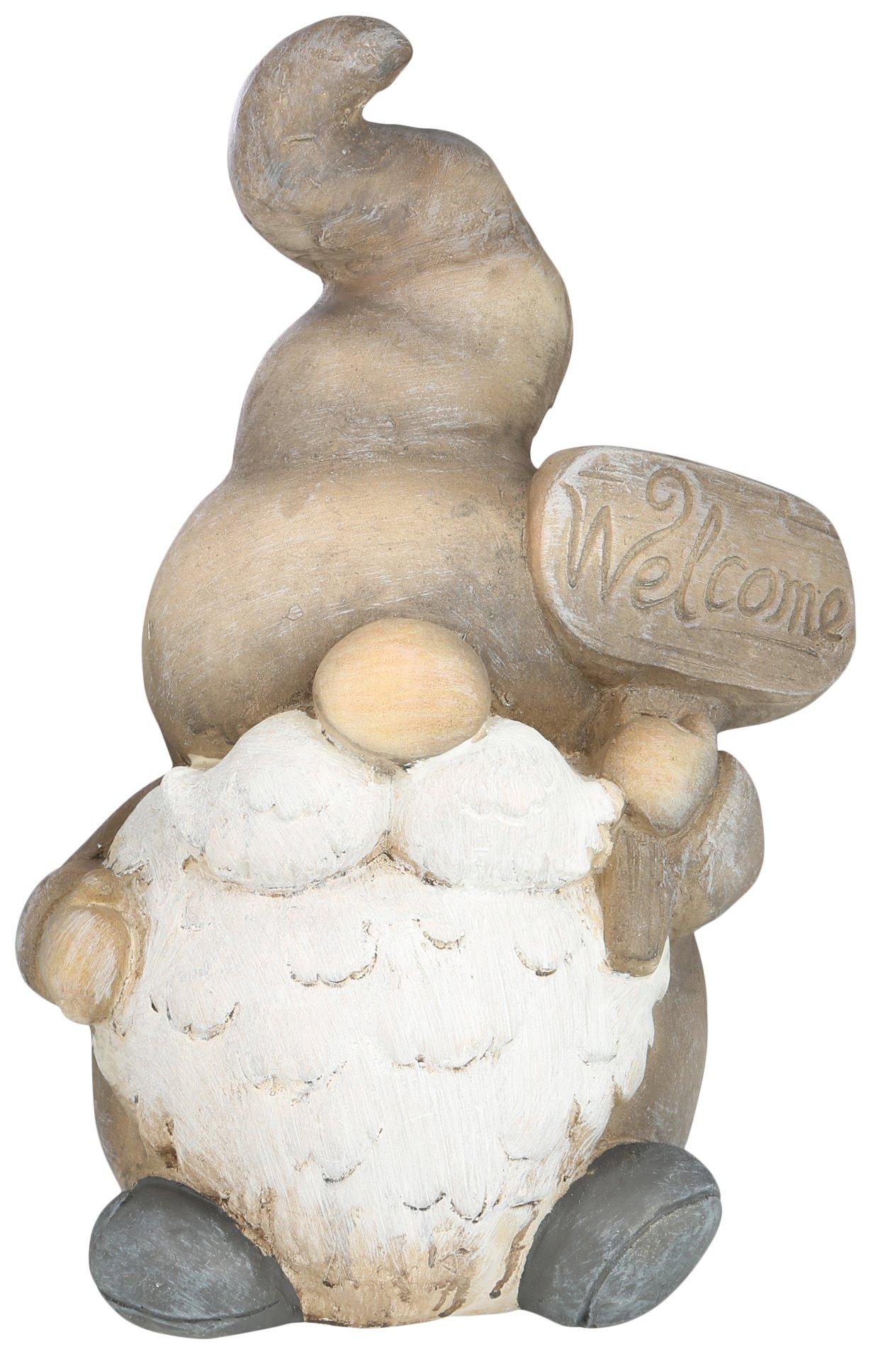 Ceramic Welcome Garden Gnome
