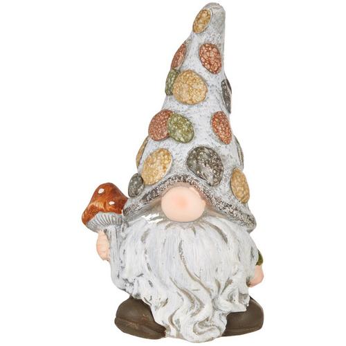 Coastal Home Ceramic Mushroom Garden Gnome Statue