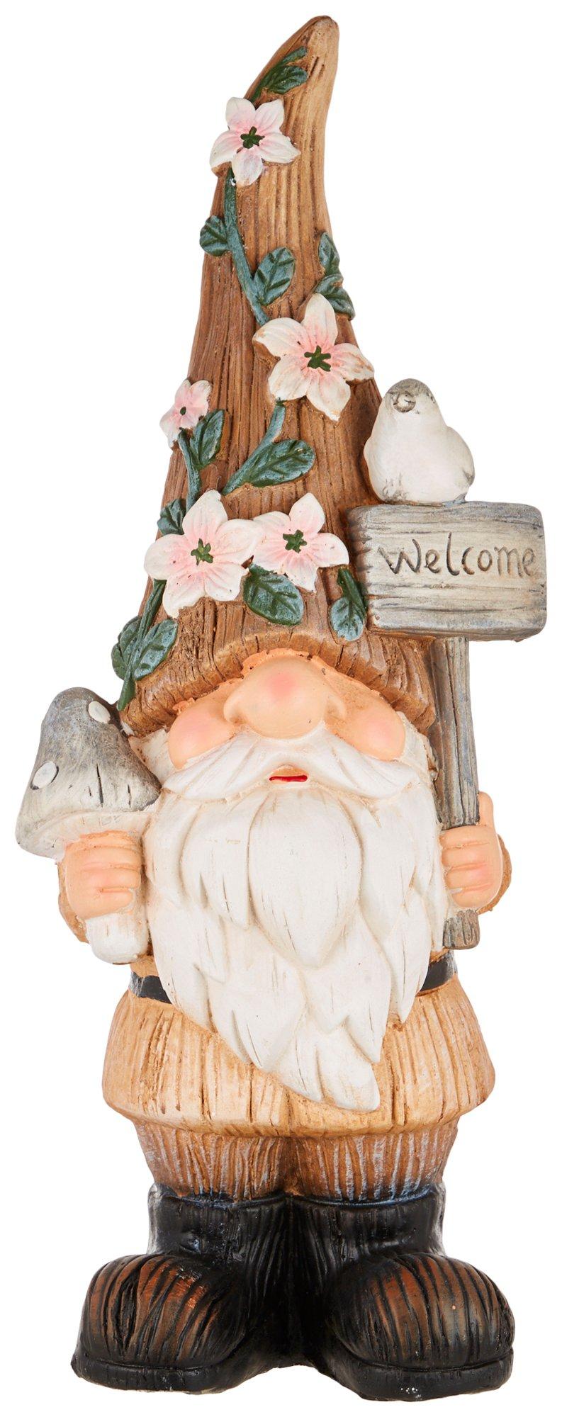 Coastal Home Ceramic Welcome Garden Gnome