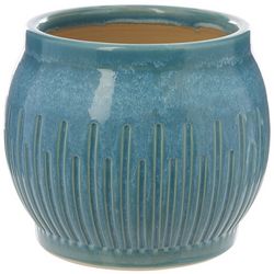 Coastal 9in Painted Ceramic Planter Pot