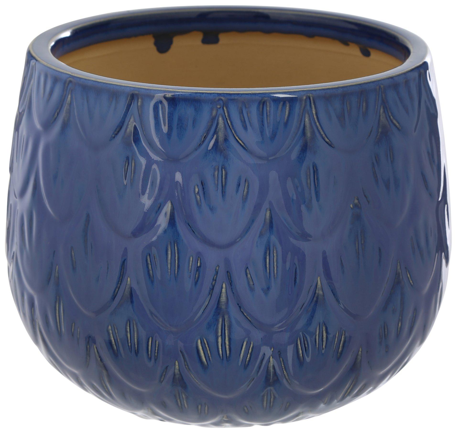 8in Painted Ceramic Planter Pot
