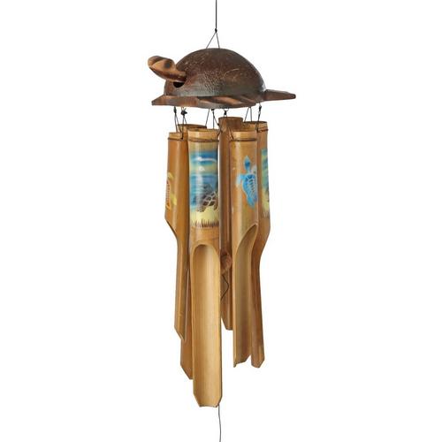 JD Yeatts 38in Bamboo Turtle Wind Chime