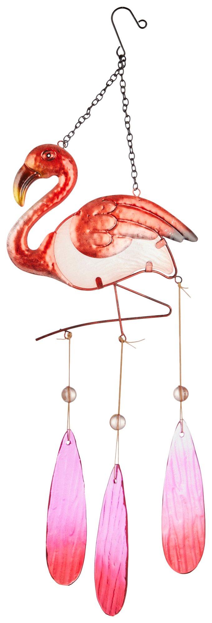 Glass Flamingo Windchime