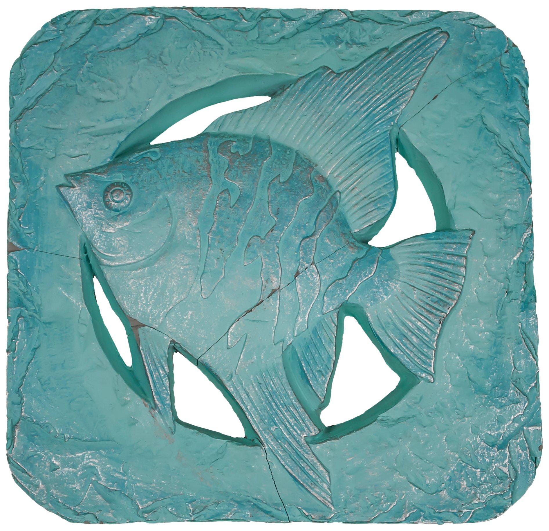 12in. Square Fish Stepping Stone