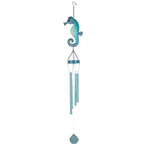Fancy That 43in Glass Seahorse Wind Chime
