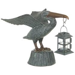Pelican with Lantern Garden Statue