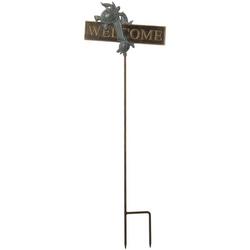 Metal Turtle Welcome Sign Garden Stake