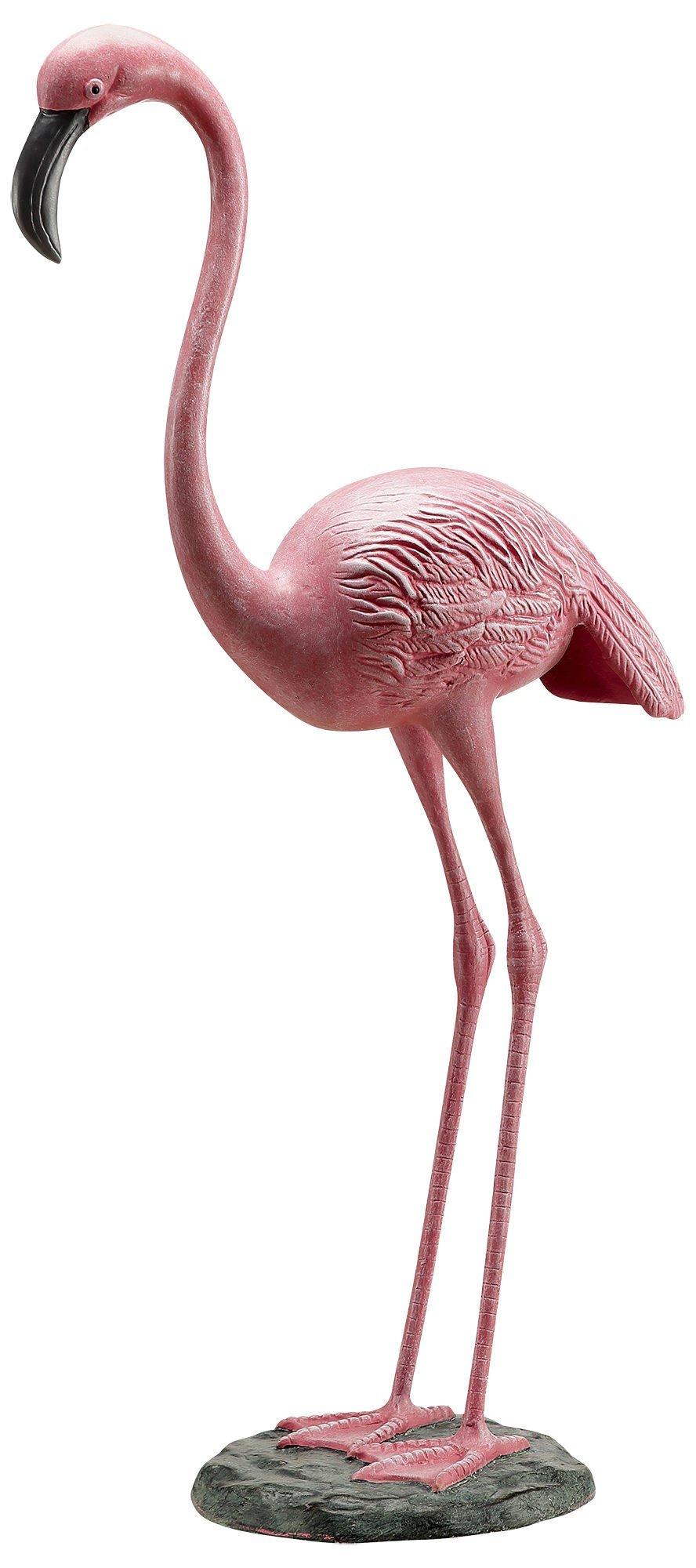 Flamingo Painted Garden Statue