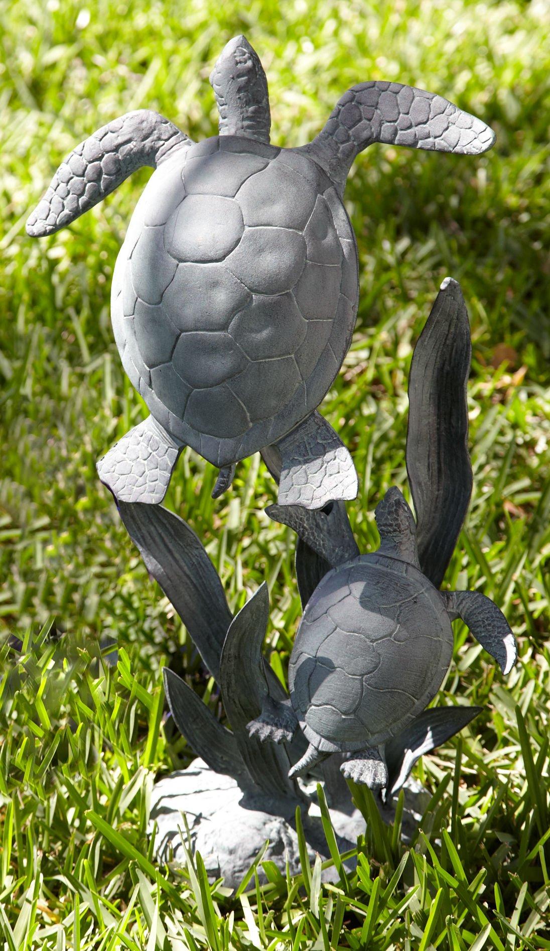 sea turtle garden statues