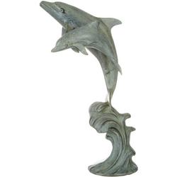 Double Dolphin Statue