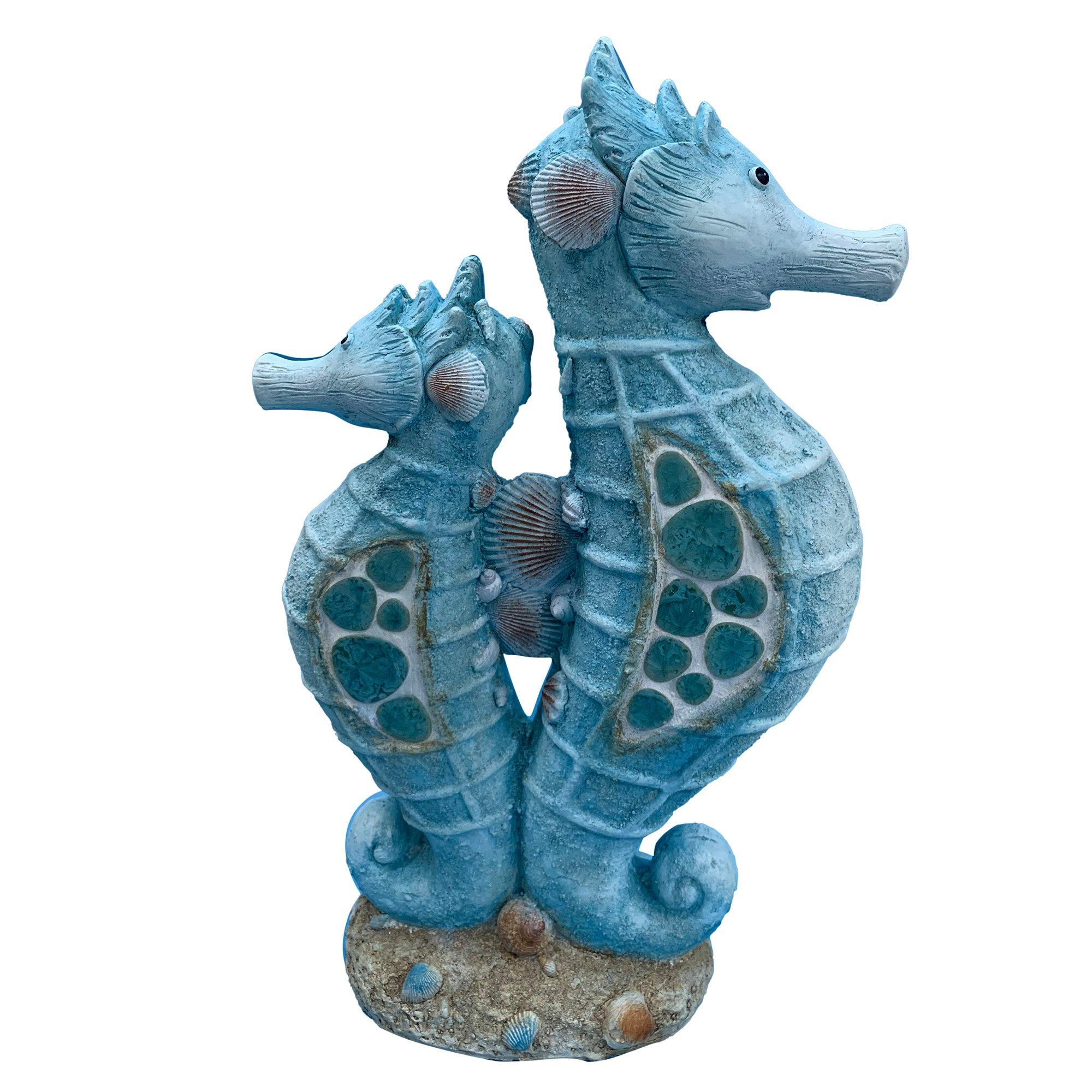 Double Seahorse Statue