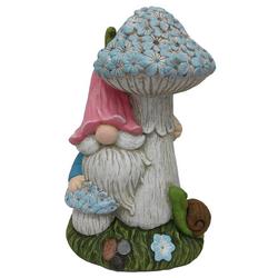 16 in. Gnome and Mushroom LED Decor