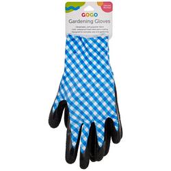 Plaid Print Gardening Gloves