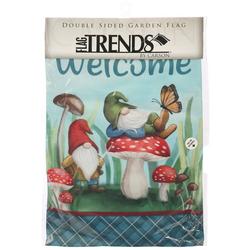 12x18 Double Sided Welcome Gnomes Garden Flag