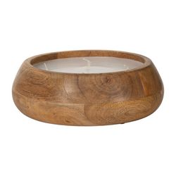 Zest Kitchen + Home 9 in. Scented Wood Bowl Candle