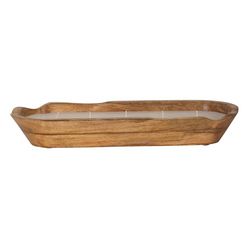Zest Kitchen + Home 15 in. Scented Wood Bowl Candle