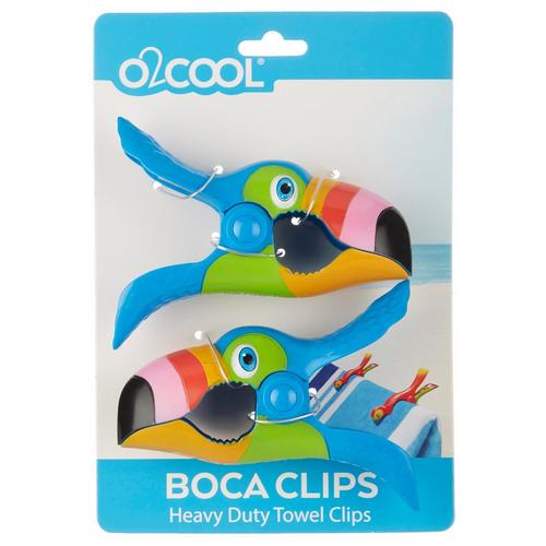 O2COOL 2pk Toucan Boca Towel Clips