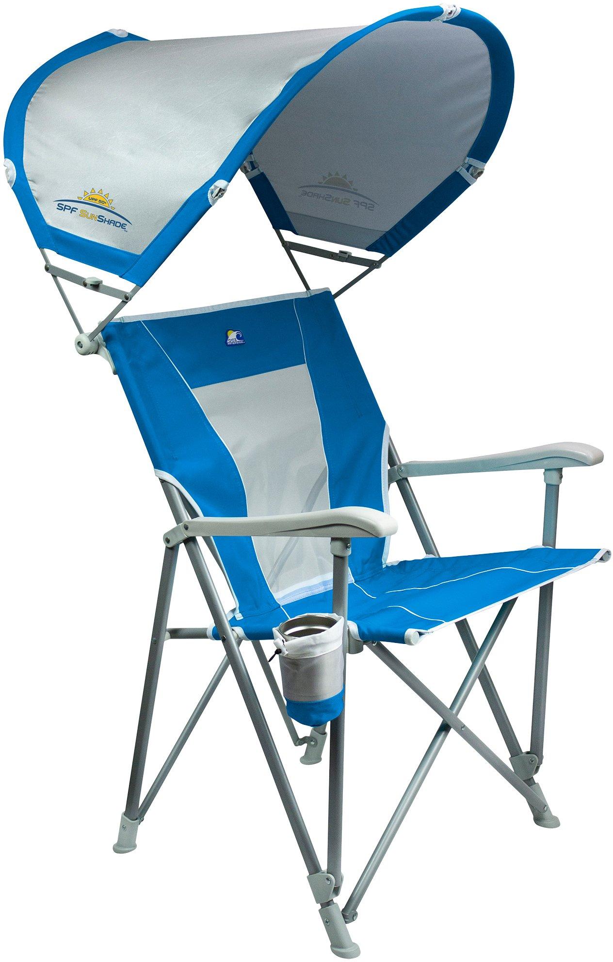 Foldable Captain Chair With Shade