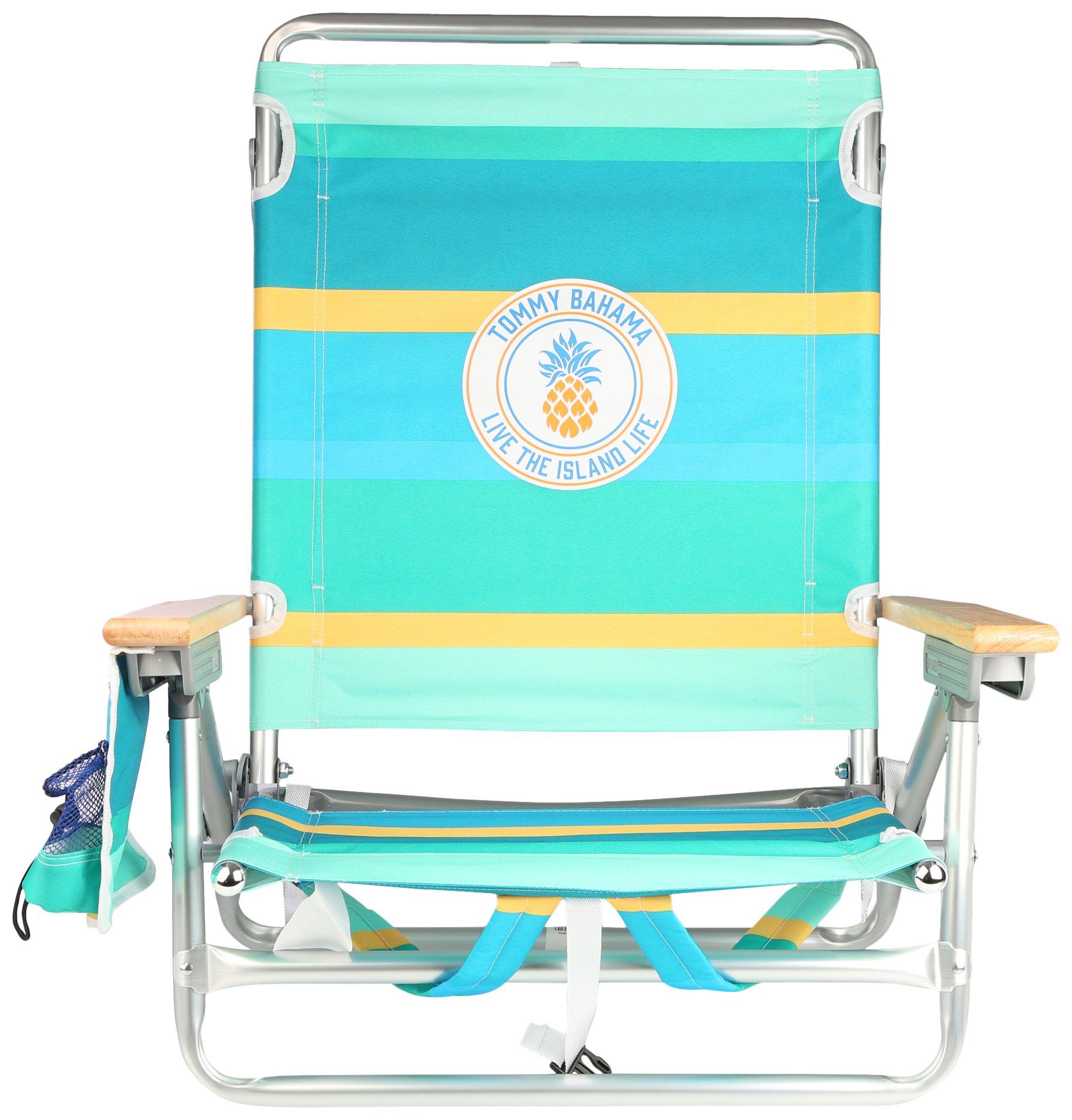 Coastal Print Backpack Chair