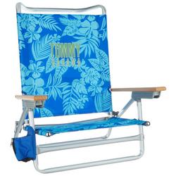 5 Position Hibiscus Lay Flat Beach Chair