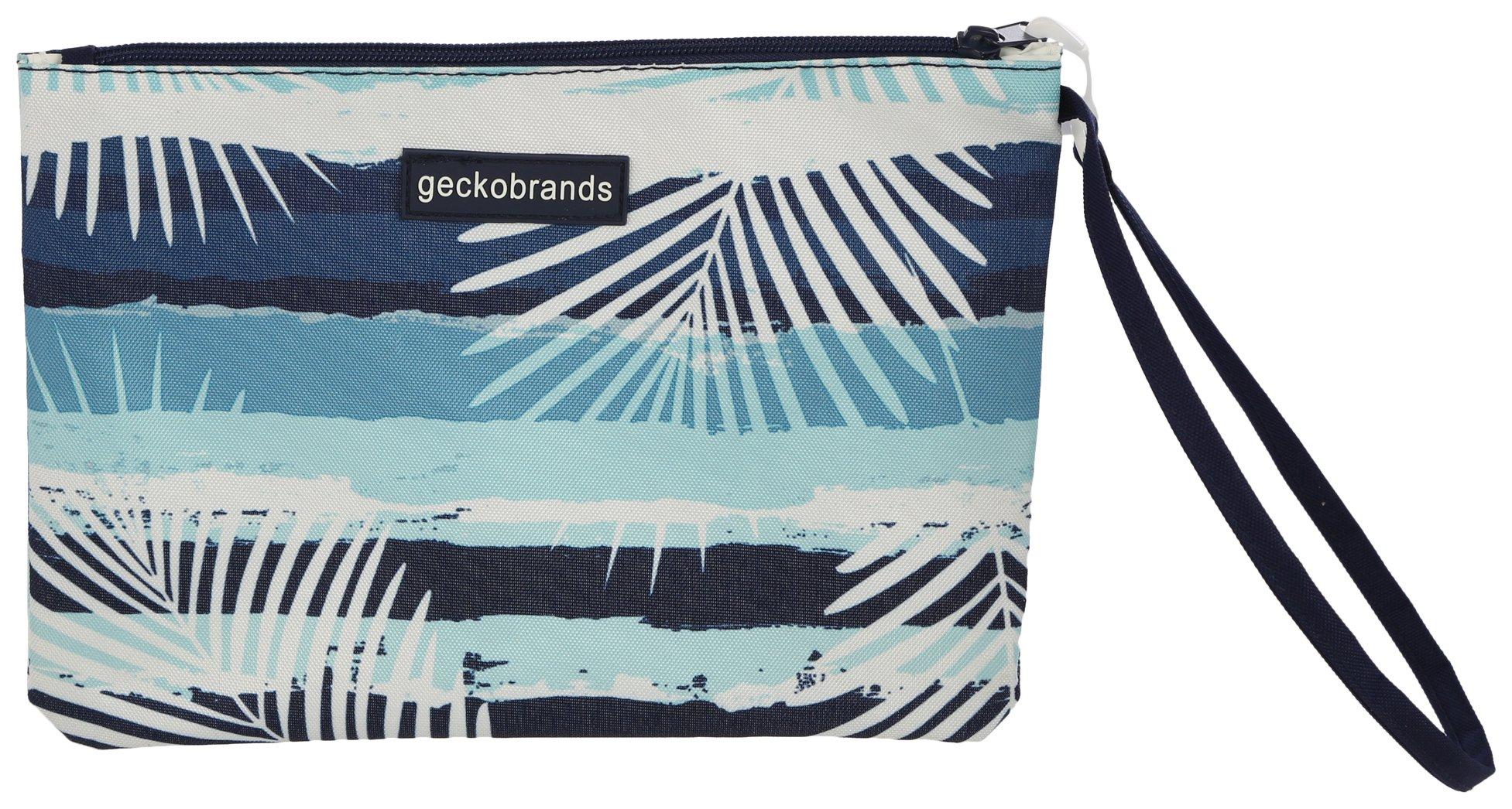 Gecko Brands Print Swimsuit & Utility Bag
