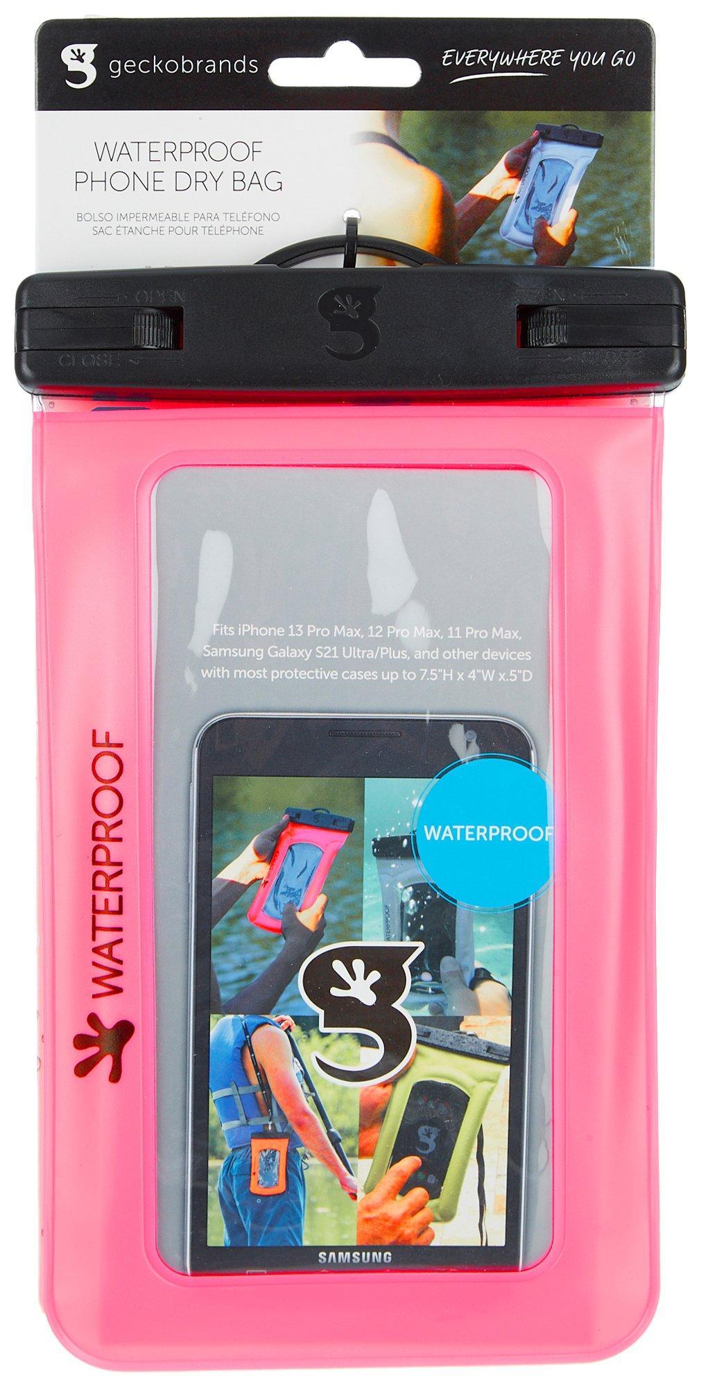Gecko Brands Waterproof Float Phone Dry Bag -