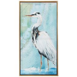 Americanflat 13x25 Geographical Crane Framed Wall Art