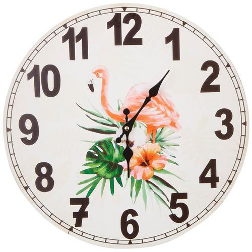 JD Yeatts Flamingo Wall Clock