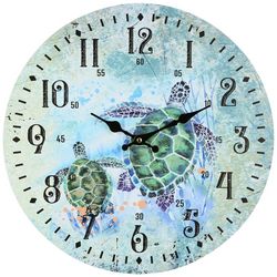 JD Yeatts Sea Turtle Wall Clock