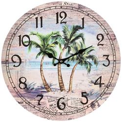 JD Yeatts Palm Tree Wall Clock