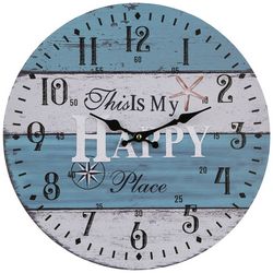 JD Yeatts This is my Happy Place Wall Clock